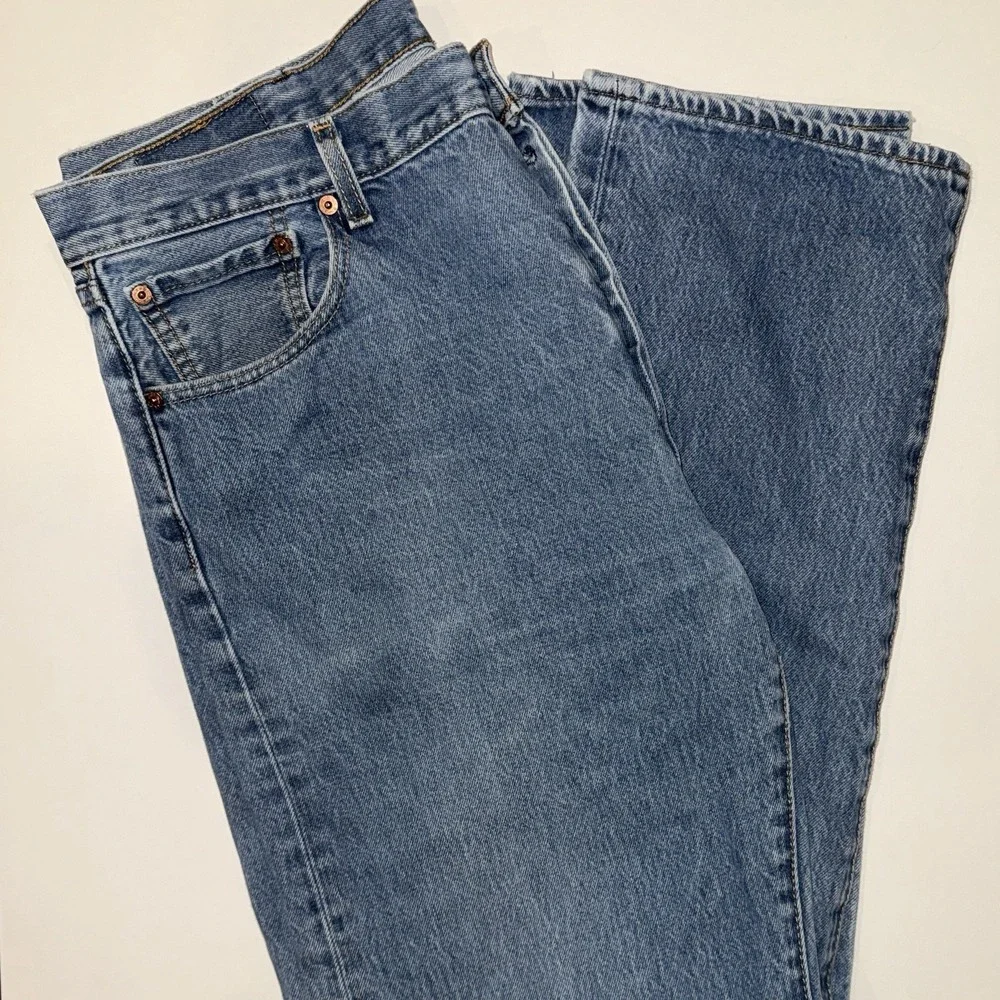 Levi’s 501 Jeans 38x38 (36x34) Button Fly Medium Wash Straight Leg Western